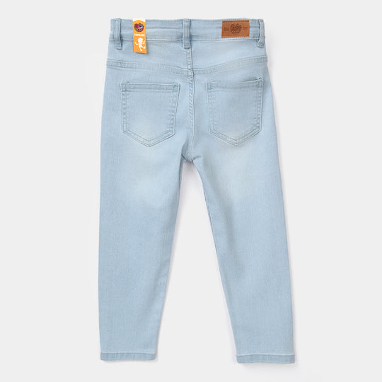 Boys Denim Viscose Pant Basic - Ice Blue