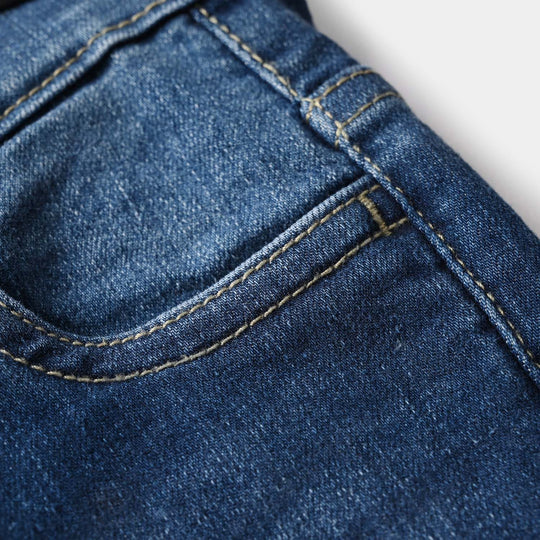 Boys Denim Viscos Pant Basic - Mid Blue