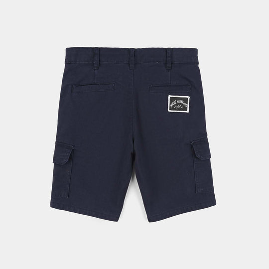 Boys Cotton Shorts (Cool Code) - Blue