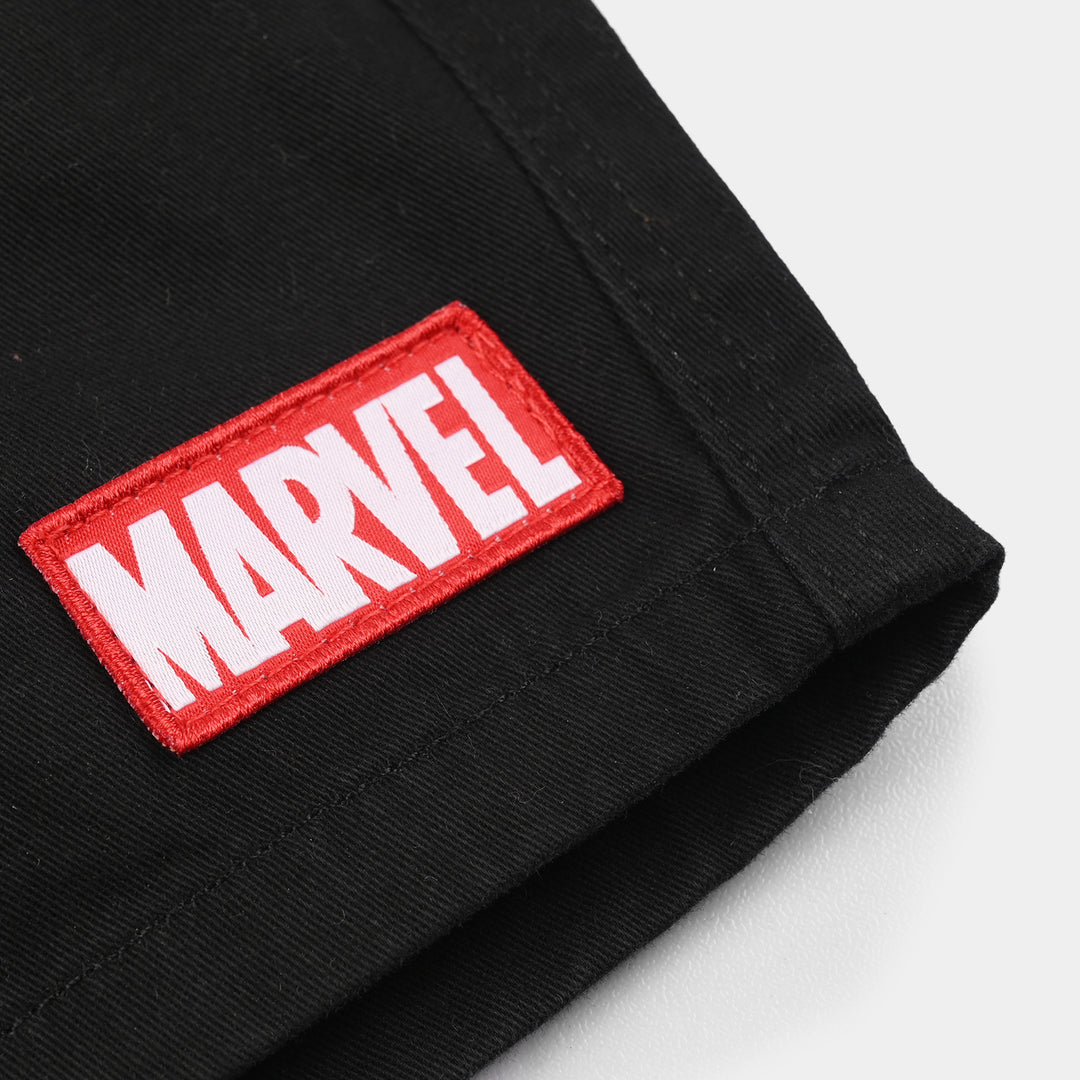 Boys Cotton Twill Shorts - Black