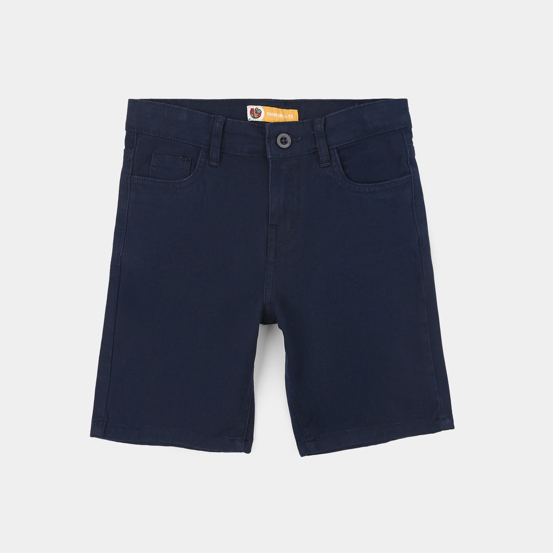 Boys Cotton Shorts (Basic) - Blue