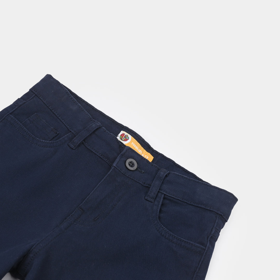 Boys Cotton Shorts (Basic) - Blue