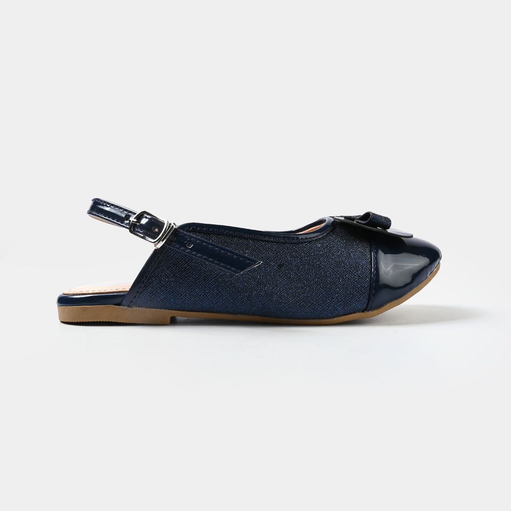 Girls Sling Back 456-114-NAVY