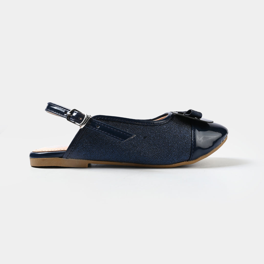 Girls Sling Back 456-114-NAVY