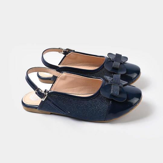 Girls Sling Back 456-114-NAVY