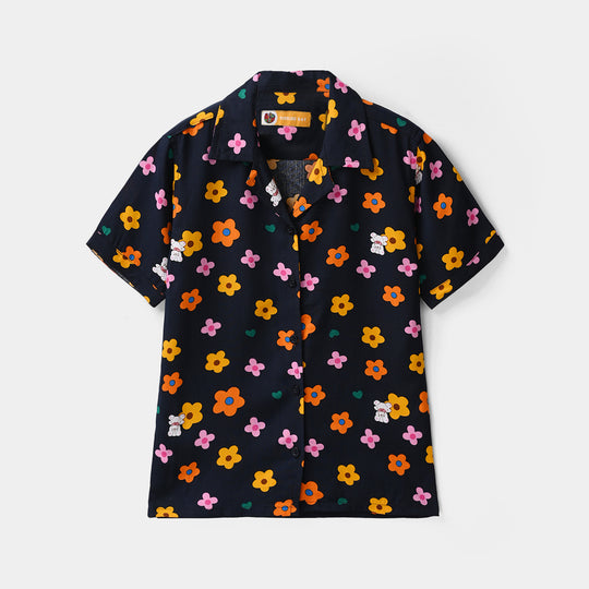 Girls Viscose Nightwear – Navy