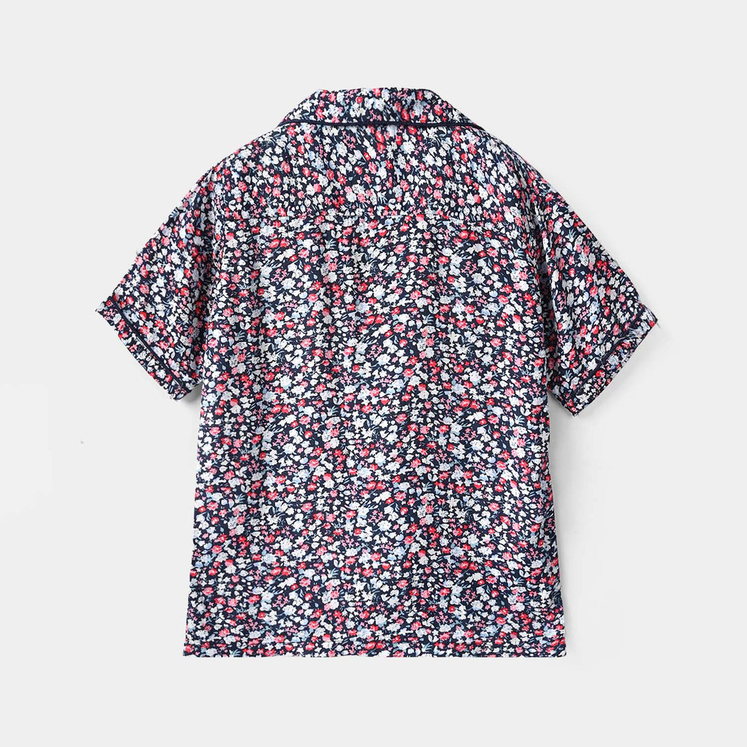 Girls Viscose Nightwear Floral - Multi