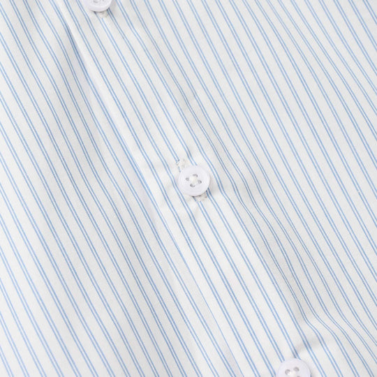 Boys Yarn Dyed Formal Shirt (Blue Stripe)
