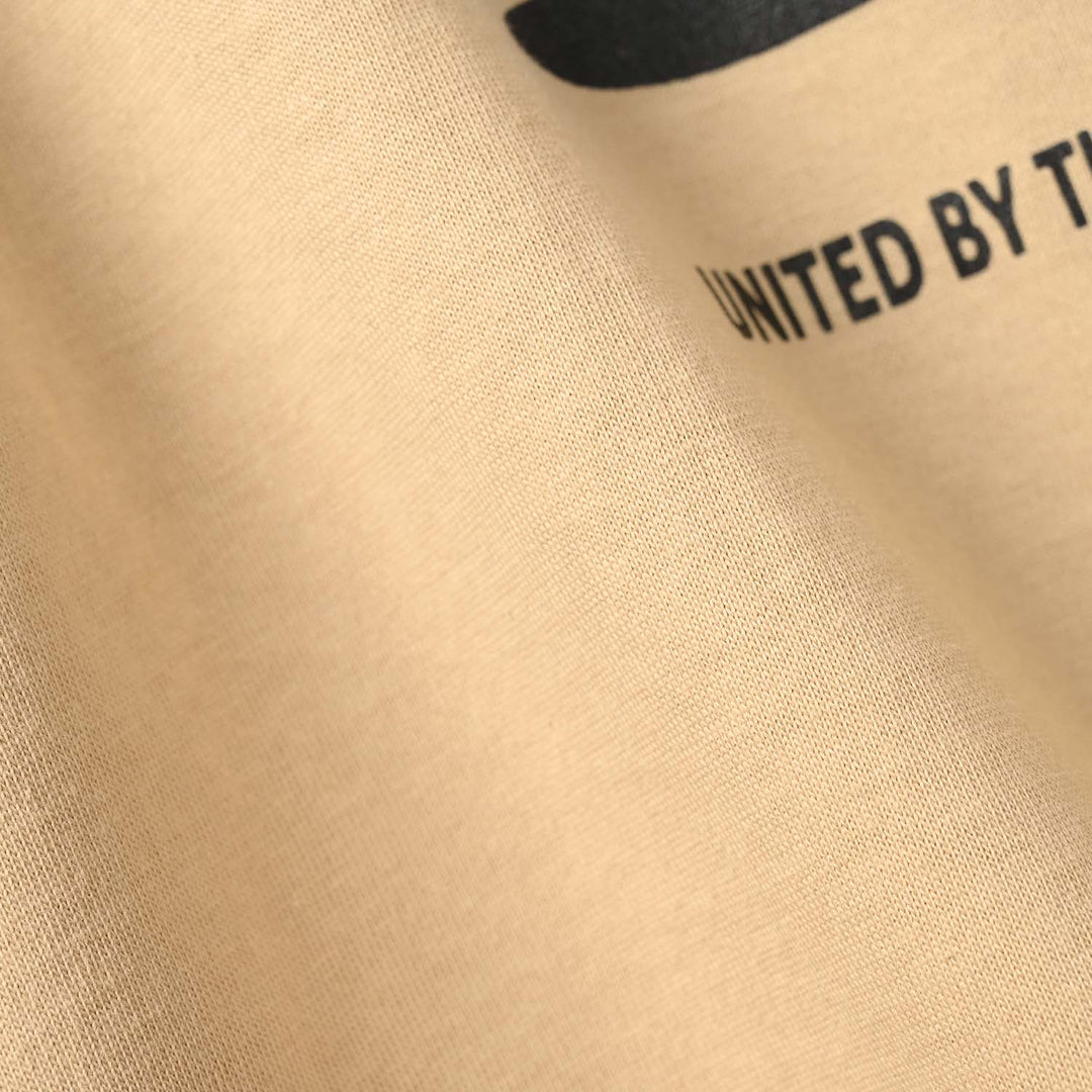 Boys Cotton Jersey T-Shirt (FOOTBALL) - Warm Sand