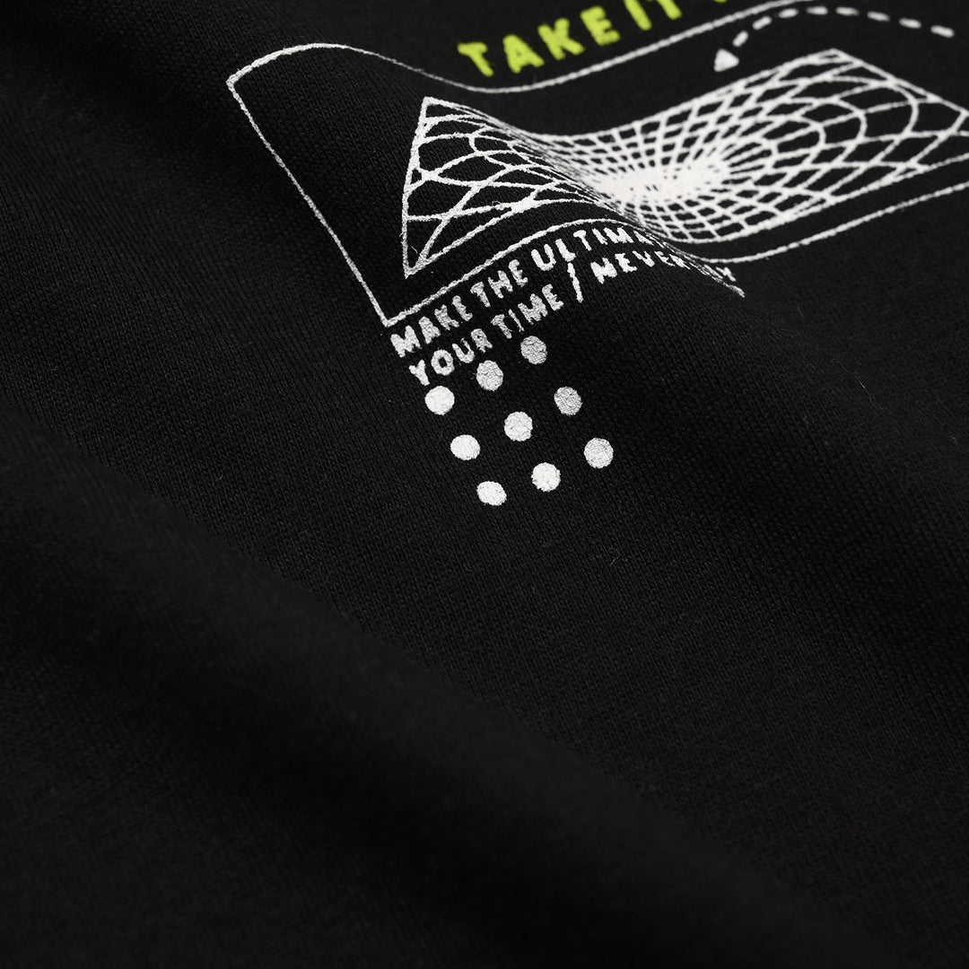 Boys Cotton Jersey T-Shirt (PLAY TO WIN) - Jet Black