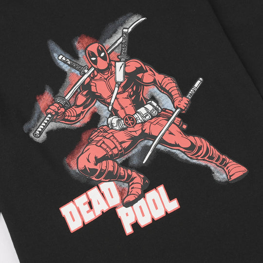 Boys Cotton Jersey T-Shirt H/S Dead Pool-Jet Black