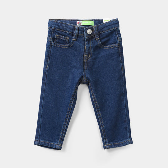 Infant Boys Denim Rigid Pants - Dark Blue