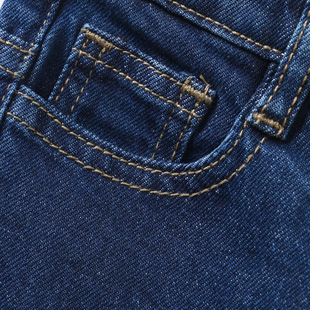 Infant Boys Denim Rigid Pants - Dark Blue