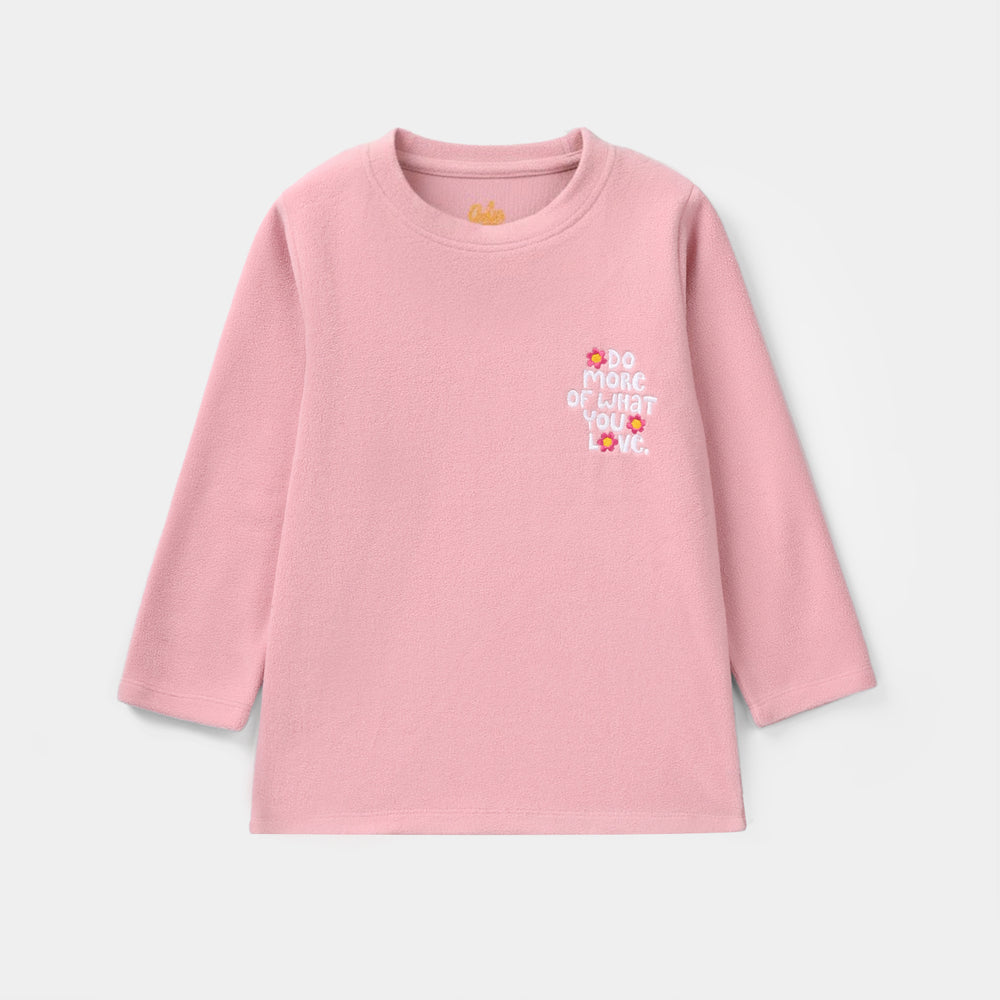 Girls Fleece 2 Piece Suit DO MORE-PINK