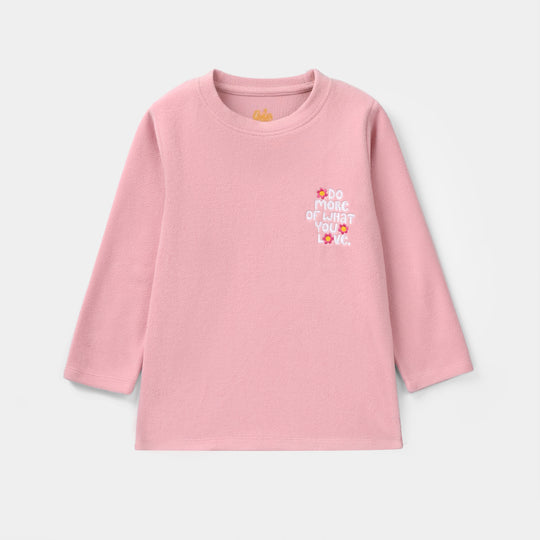 Girls Fleece 2 Piece Suit DO MORE-PINK