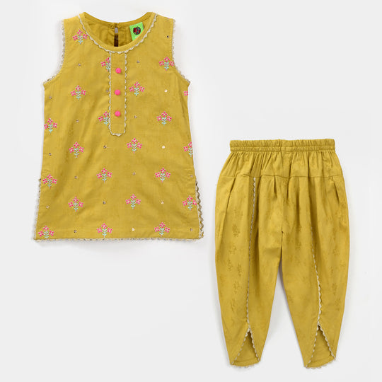 Infant Girls Jacquard 2Pcs Delight-Green