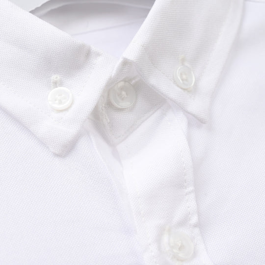 Boys Yarn Dyed Shirt - White