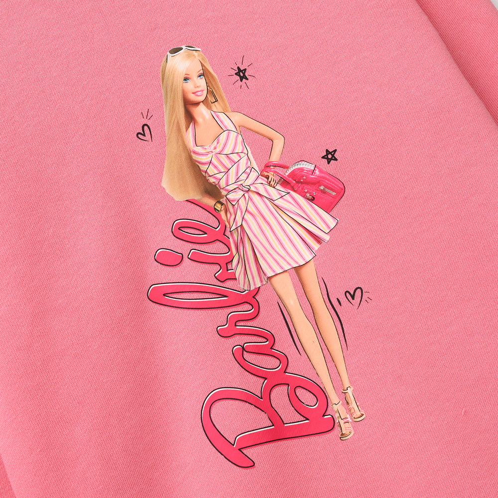 Girls Fleece Sweatshirt-Pink