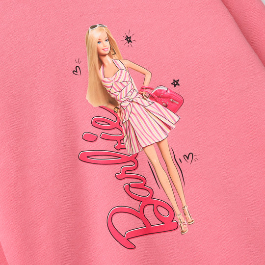 Girls Fleece Sweatshirt-Pink