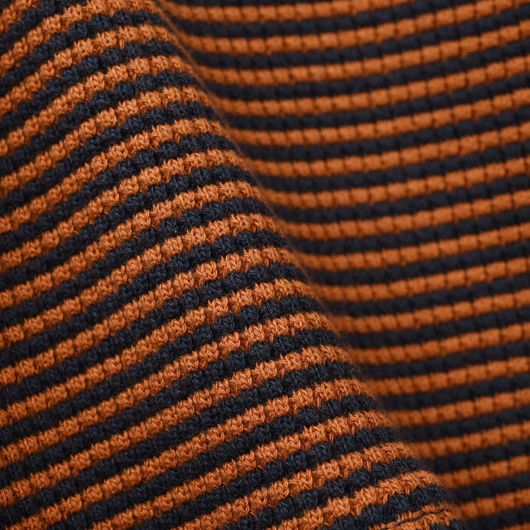 Infant Boys Jacquard Suit (Stripes) - Brown