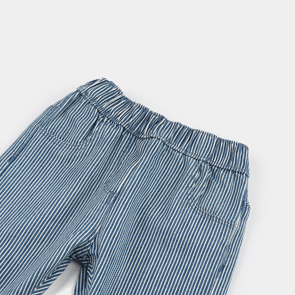 Infant Girls Denim Stretch Jeggings - Light Blue