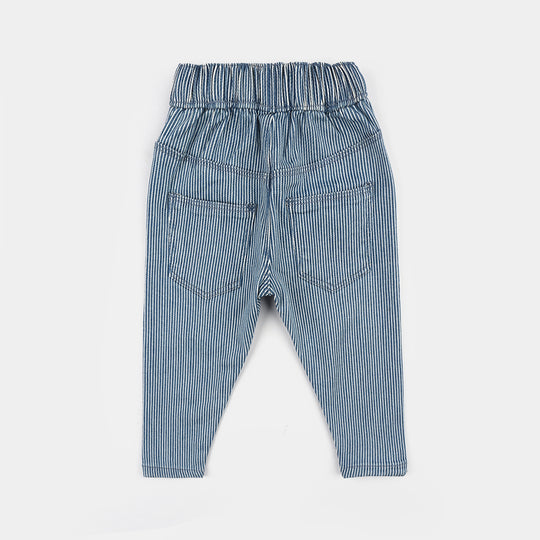 Infant Girls Denim Stretch Jeggings - Light Blue