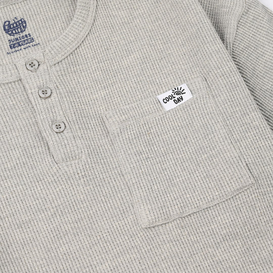 Boys Thermal T-Shirt (Cool Day) - Grey