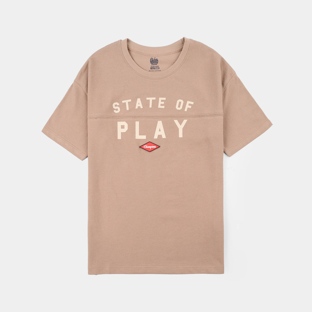 Boys Jumbo Pique T-Shirt - State of Play