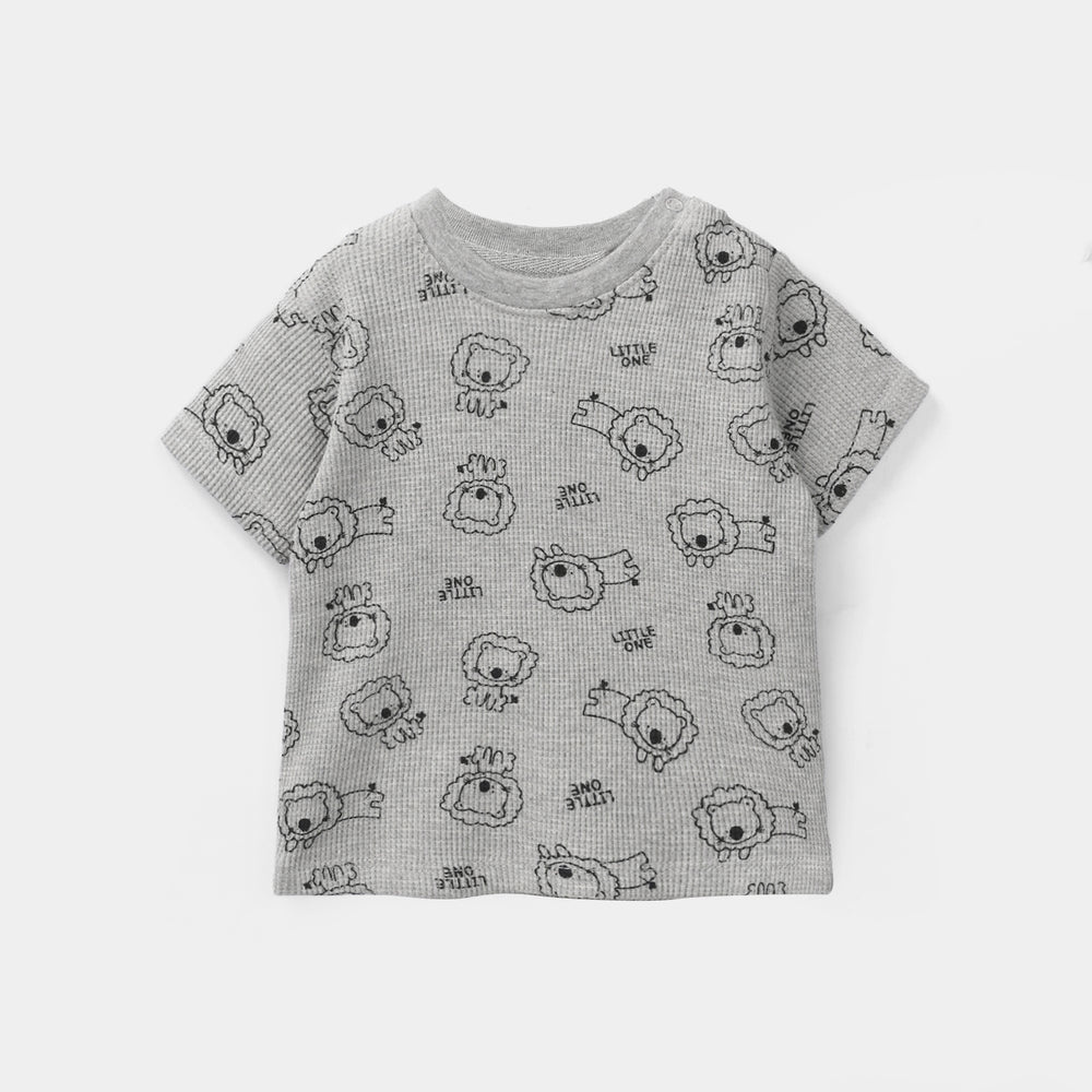 Infant Boys Thermal T-Shirt - Grey