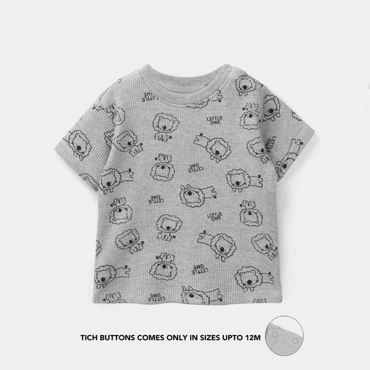 Infant Boys Thermal T-Shirt - Grey