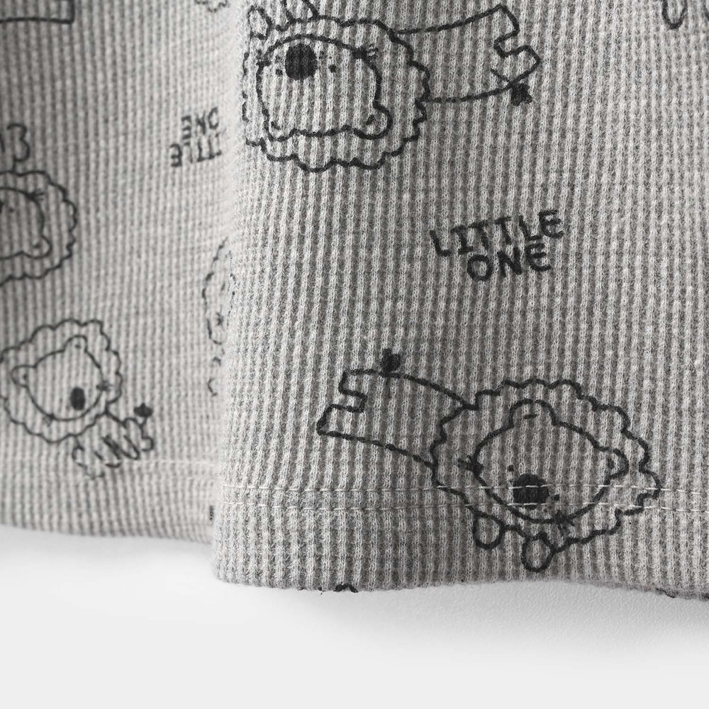 Infant Boys Thermal T-Shirt - Grey