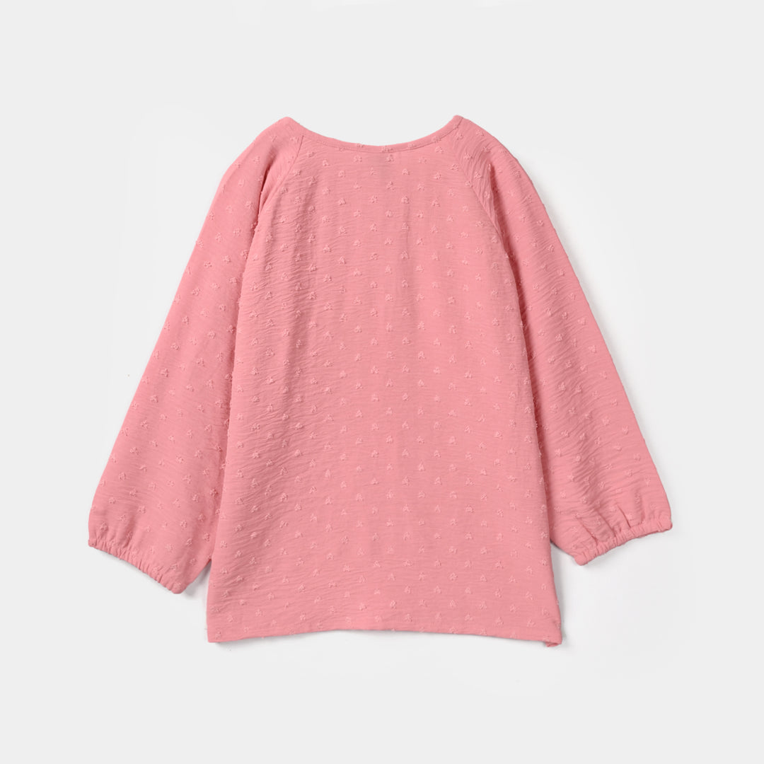 Girls Cotton Casual Top Brochia-Pink