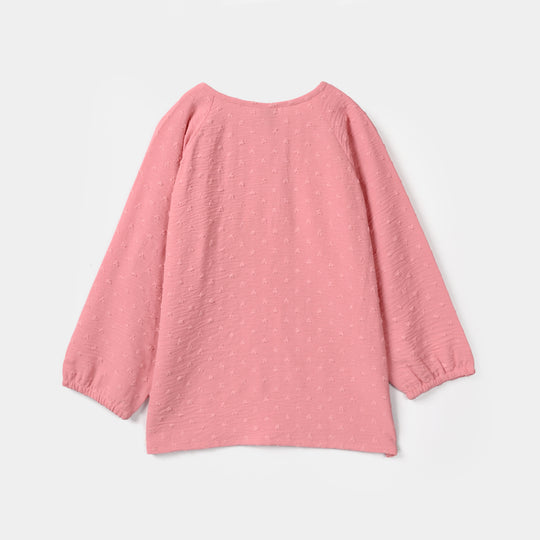 Girls Cotton Casual Top Brochia-Pink