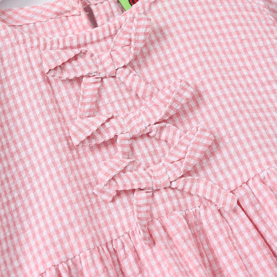 Infant Girls Cotton Casual Top - Pink