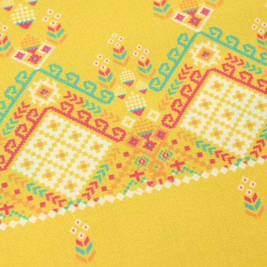 Girls Cotton Printed Kurti (Sunny) – Yellow