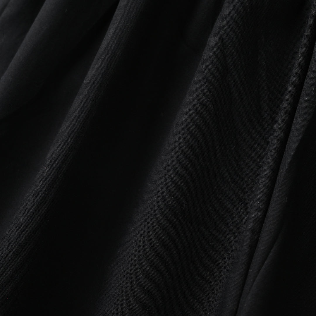 Girls Cotton Embroidered Culottes Butterfly - Black