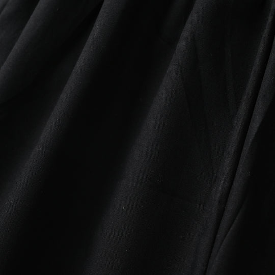 Girls Cotton Embroidered Culottes Butterfly - Black