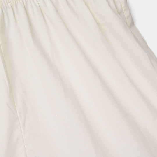 Infant Girls Gharara Chata Patti - White