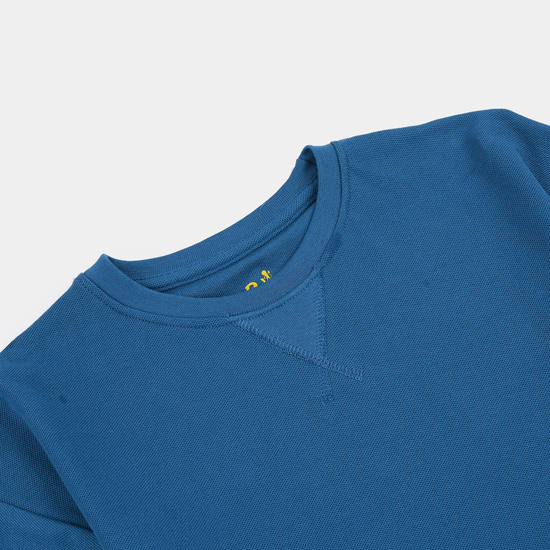 Boys Jersey/Terry T-Shirt (Sometimes You Win) - Blue
