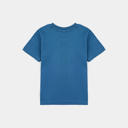 Infant Boys Jersey/Terry T-Shirt (Character) - Blue
