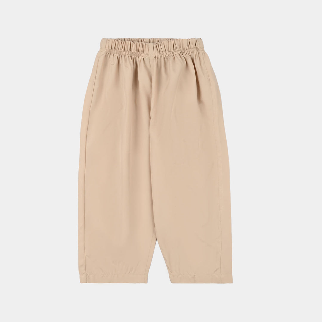 Infant Boys Poly Viscose Kurta Pajama - Beige