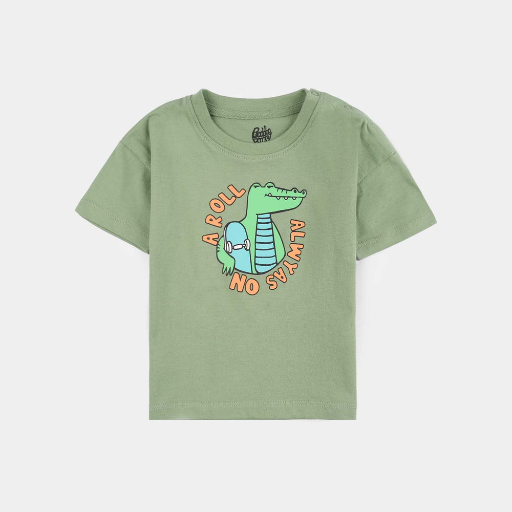 Infant Boys Jersey/Terry T-Shirt (A Roll) - Lodestone Frost