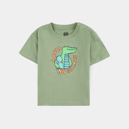 Infant Boys Jersey/Terry T-Shirt (A Roll) - Lodestone Frost