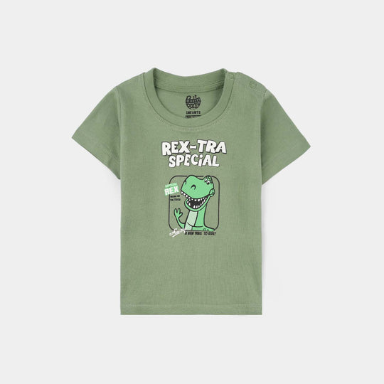 Infant Boys Jersey/Terry T-Shirt (Rex-Tra Special) - Lodestone Frost