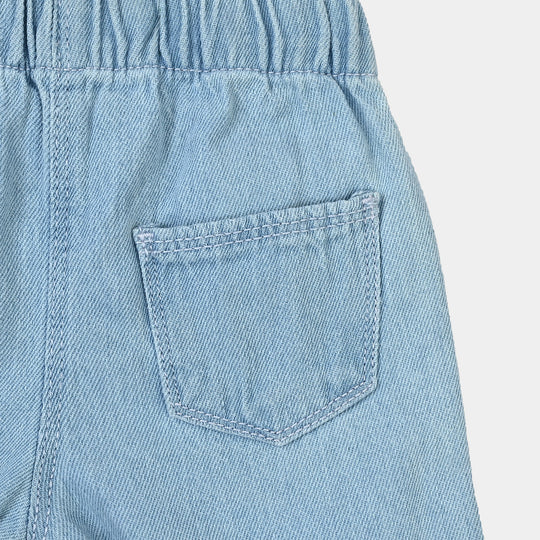 Infant Girls Yarn Dyed 2 Pc Suit - Blue