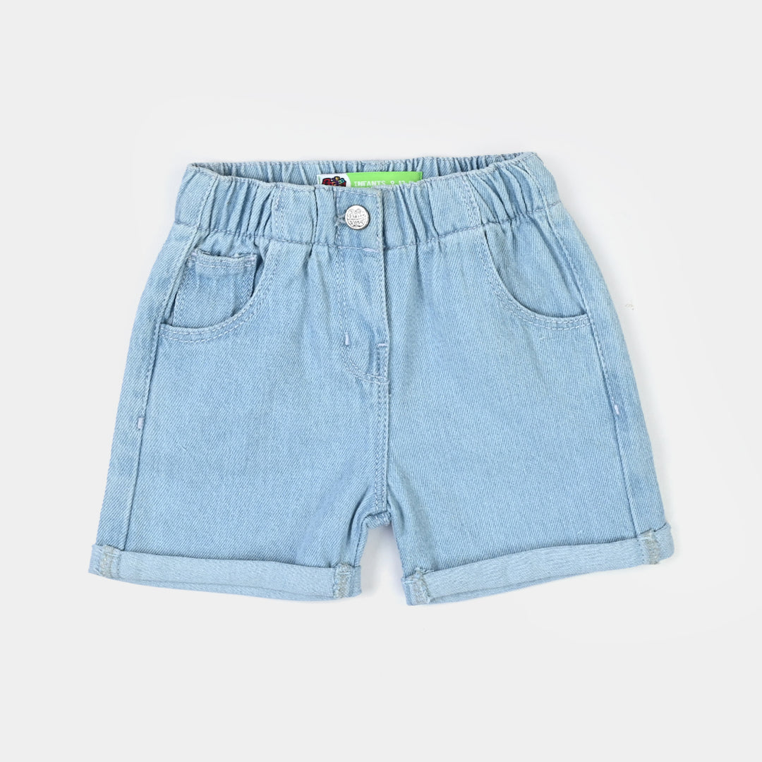 Infant Girls Yarn Dyed 2 Pc Suit - Blue