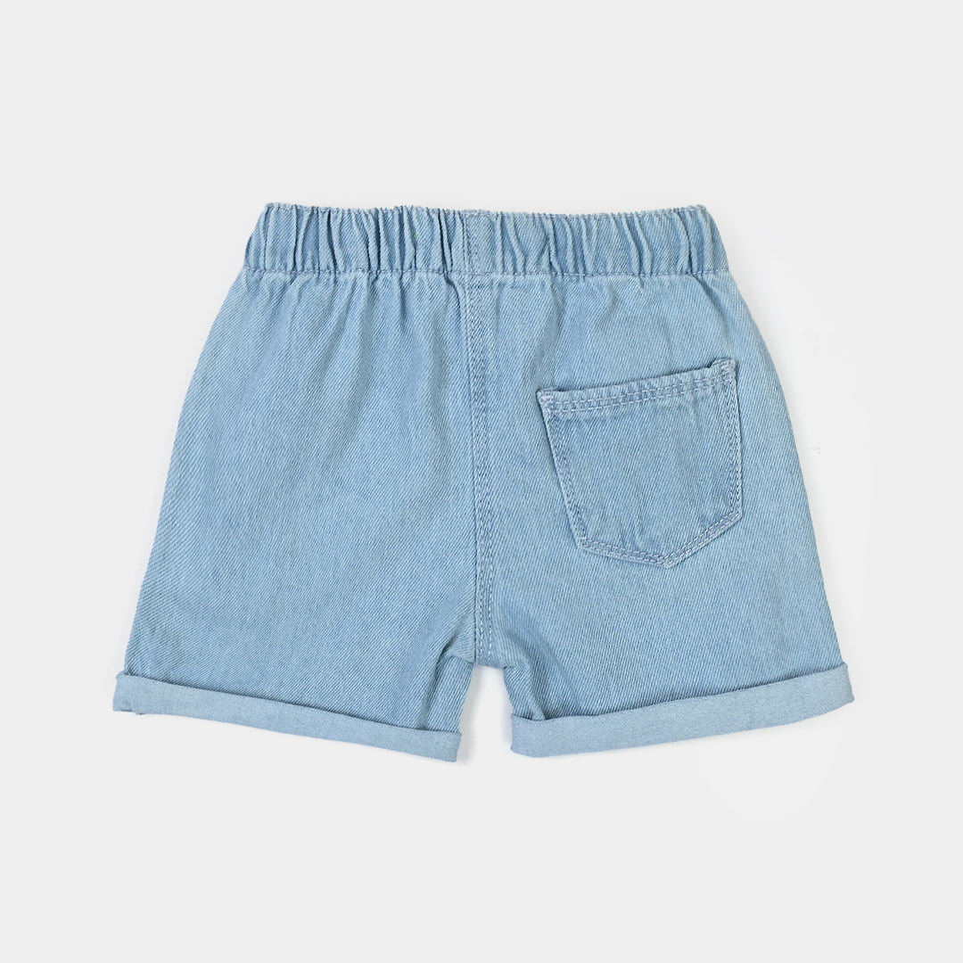 Infant Girls Yarn Dyed 2 Pc Suit - Blue