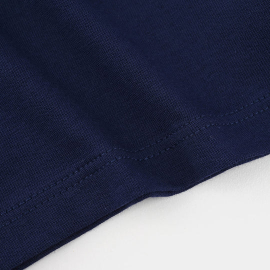 Infant Boys Slub Jersey T-Shirt (Blippi) - Navy Blue
