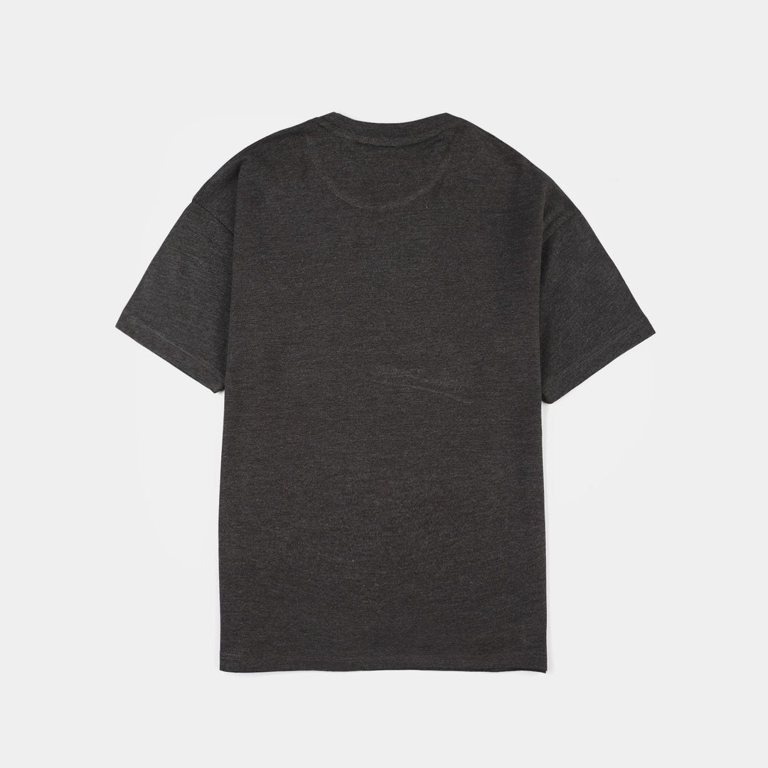 Boys Jersey/Terry T-Shirt (Own Every Moment) - Grey
