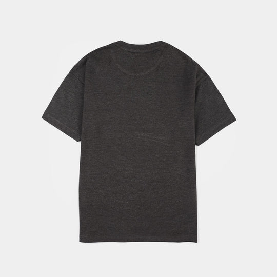 Boys Jersey/Terry T-Shirt (Own Every Moment) - Grey